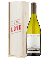 Cloudy Bay Sauvignon Blanc White Wine Valentines With Love Special Gift Box