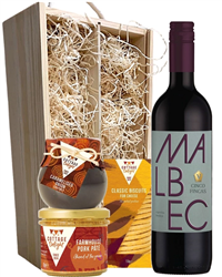Malbec Wine & Gourmet Food Gift Box
