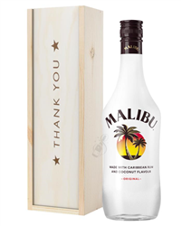 Malibu Thank You Gift In Wooden Box