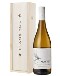 New Zealand Sauvignon Blanc White Wine Thank You Gift In Wooden Box