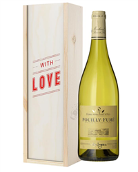 Pouilly Fume White Wine Valentines With Love Special Gift Box